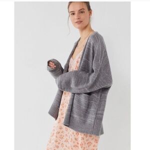 Urban Outfitters COLIE Cardigan Knit Women's Grey XS gray oversized